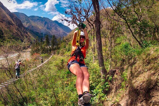 4-Day Inca Jungle Adventure, Mountain Biking, Rafting and Zipline - Day 2: The Waka Yupana trail, zipline time, and relaxing Cocal Mayo hot springs