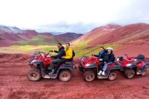ATVs in Rainbow Mountain and Red Valley - Cusipata and the Checacupe bridges at 3,450 meters