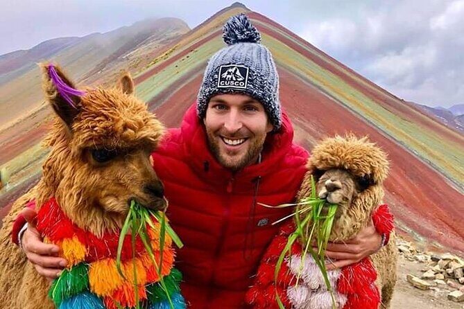 Colorful Mountain In The Cusco Region - Safety at high altitude: guide support and oxygen on hand
