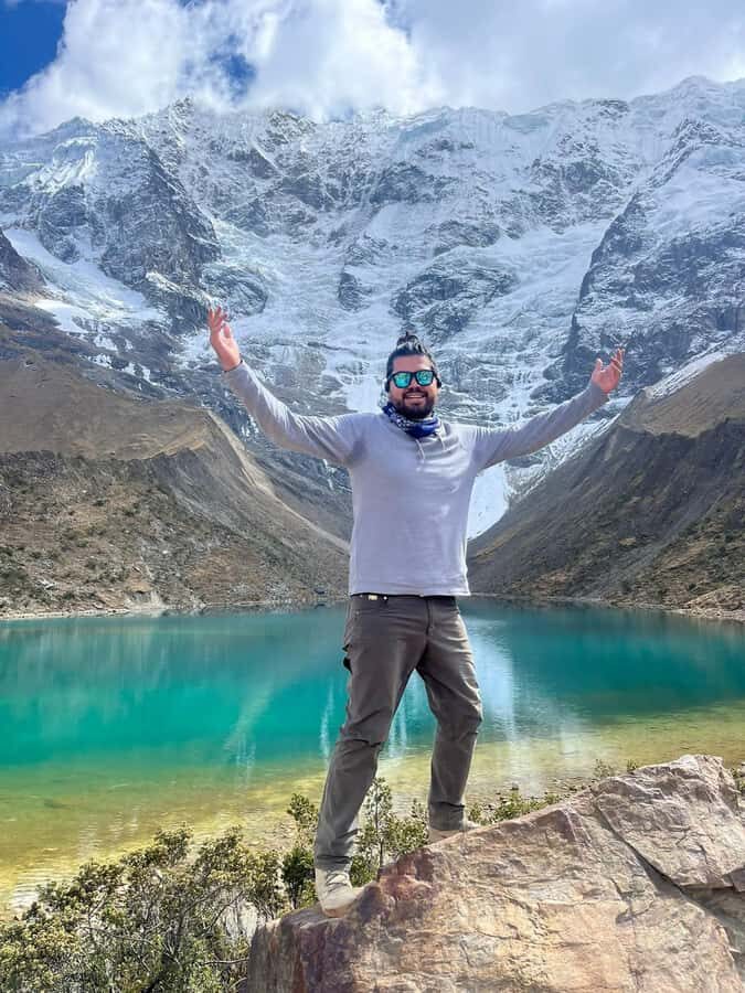 From Cusco: Humantay Lake Tour - Leaving the main road: dirt-track views and Salkantay Glacier