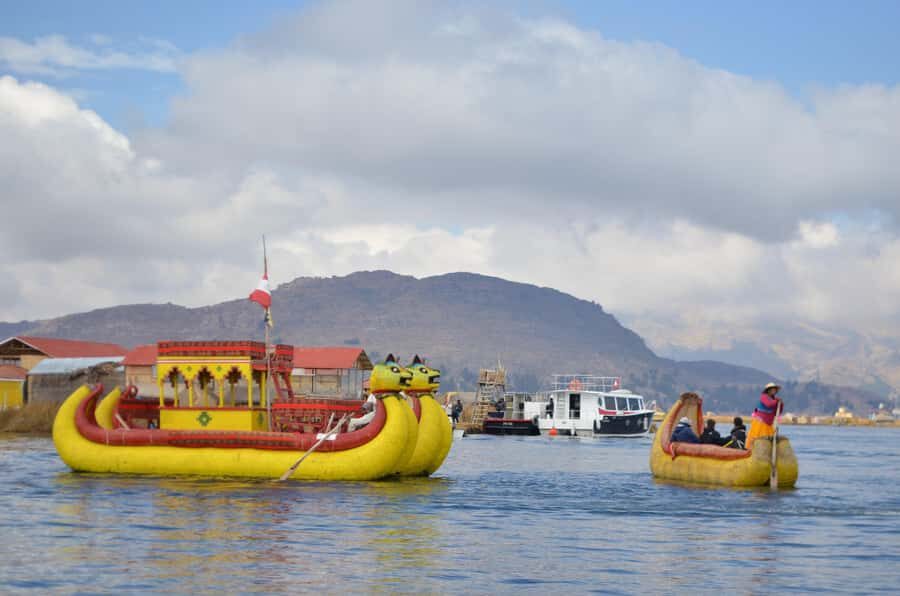 From Cusco: Lake Titicaca, Uros and Amantani by sleeper bus - Amantani Island: temples, walking, lunch with a family