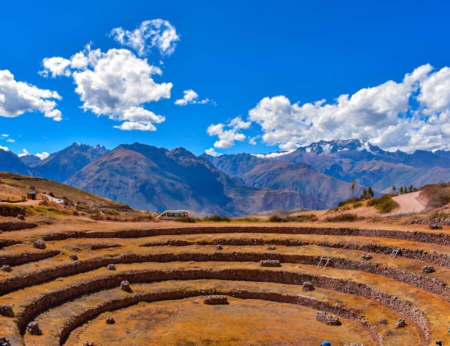 From Cusco: Moray, Maras Salt Mines & Chinchero Weavers Tour - Moray terraced fields at 11,318 feet: an Inca “testing station”