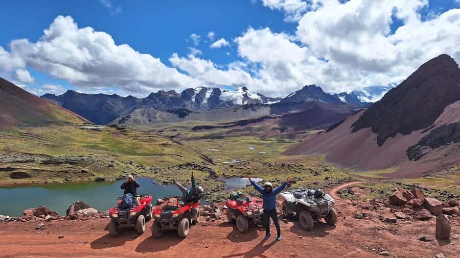 From Cusco: Mountain of colors and red valley on ATVs - ATV basics: 10 minutes of instruction, then off-road time