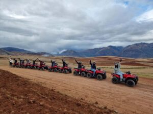 From Cusco: Quad bike tour Moray and Salt Mines - ATV safety briefing and your first minutes on the Honda TRX 250