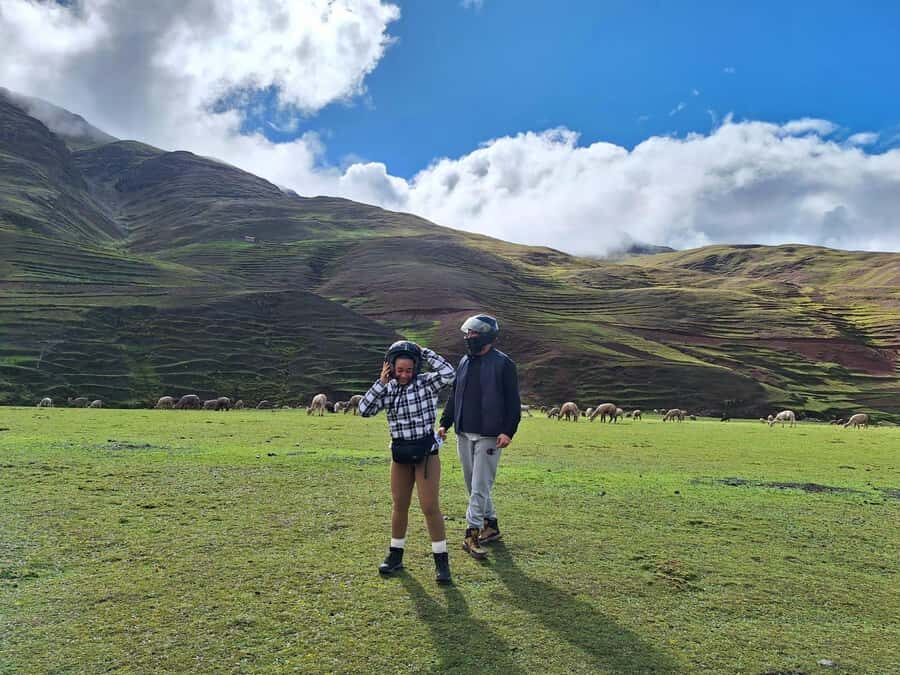 From cusco: Rainbow Mountain ATV Tour with meals - The Ride Out: Red Mountains, Alpacas, and the Ausangate View