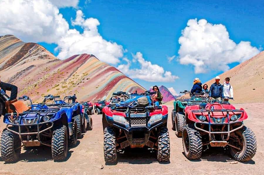 From Cusco: Rainbow Mountain in ATV Quad Bikes + meals - Pitumarca breakfast and break: fuel before the colors