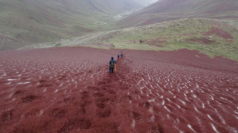 Peru: Rainbow Mountain and Red Valley View Point Tour - Red Valley viewpoint: short hike, big calm