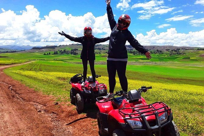 Quad Bike Adventure to Moray and Maras – Small Group - Guides who keep it fun and safe (Wilson, Joel, Yadira, Arthur)