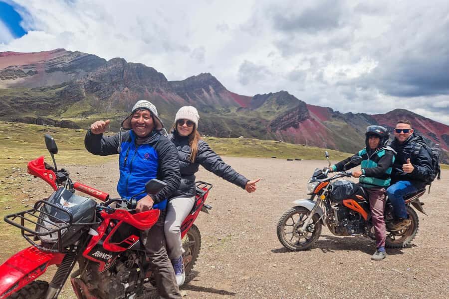 Rainbow Mountain Easy Tour – No Hiking or Driving Needed - The motorcycle shortcut: skipping the 2.3 km hard hike