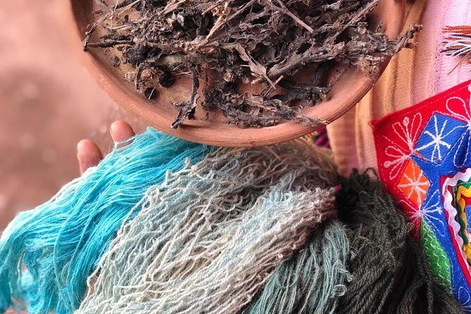 Sacred Valley Textile Workshop – Dyeing & Weaving in Cusco - Dyeing alpaca yarn with natural methods
