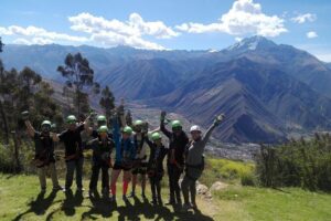 Sam's Zip Line in Sacred Valley - The Flying Portion: Balance Obstacles, Secure Gear, and Repositioning